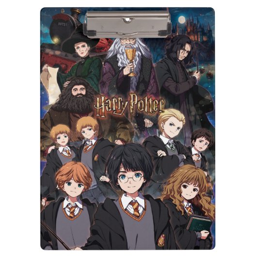 HARRY POTTER™ Anime-Ensemble-Szene Klemmbrett (Vorderseite)