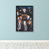HARRY POTTER™ Anime-Ensemble-Szene Leinwanddruck (Insitu (Holzboden))