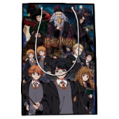 HARRY POTTER™ Anime-Ensemble-Szene Mittlere Geschenktüte (Vorderseite)