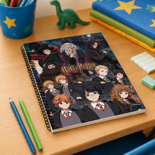 HARRY POTTER™ Anime-Ensemble-Szene Notizblock