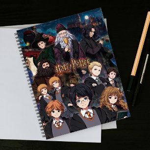 HARRY POTTER™ Anime-Ensemble-Szene Notizblock
