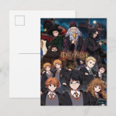 HARRY POTTER™ Anime Ensemble Szene Postkarte (Vorne/Hinten)