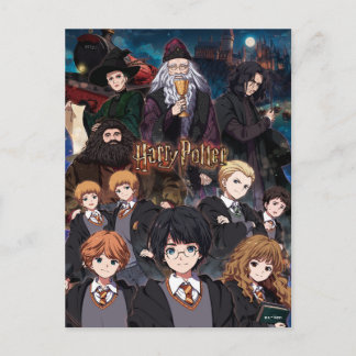 HARRY POTTER™ Anime-Ensemble-Szene Postkarte