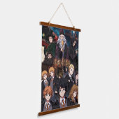 HARRY POTTER™ Anime-Ensemble-Szene Wandteppich Mit Holzrahmen (Gewinkelt)