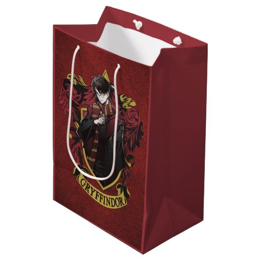 HARRY POTTER™ | Anime HARRY POTTER™ Crest Mittlere Geschenktüte (Vorderseite Schrägansicht)