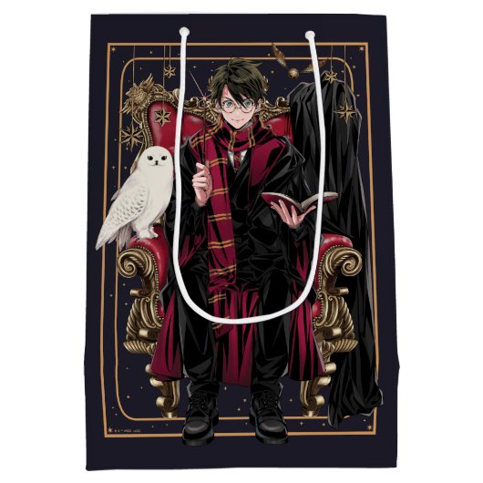 HARRY POTTER™ | Anime HARRY POTTER™-Sitze Mittlere Geschenktüte (Rückseite)