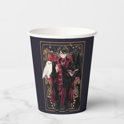 HARRY POTTER™ | Anime HARRY POTTER™-Sitze Pappbecher (Rückseite)