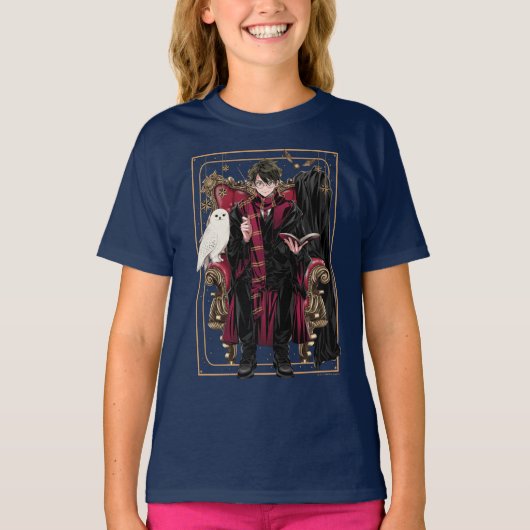 HARRY POTTER™ | Anime HARRY POTTER™ Sitzend T-Shirt (Vorderseite)