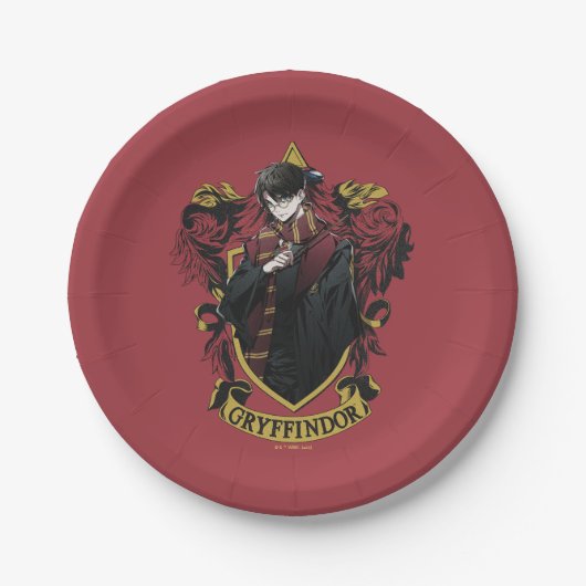 HARRY POTTER™ | Anime HARRY POTTER™ Wappen Pappteller (Vorderseite)