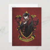 HARRY POTTER™ | Anime HARRY POTTER™ Wappen Postkarte (Vorne/Hinten)