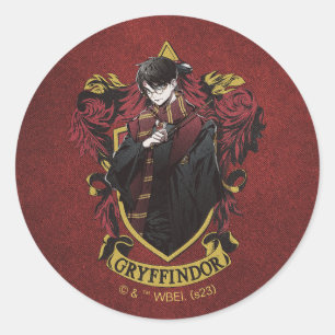 HARRY POTTER™   Anime HARRY POTTER™ Wappen Runder Aufkleber