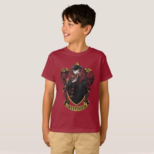 HARRY POTTER™ | Anime HARRY POTTER™ Wappen T-Shirt (Vorne ganz)