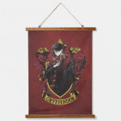 HARRY POTTER™ | Anime HARRY POTTER™ Wappen Wandteppich Mit Holzrahmen (Vorderseite)