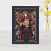HARRY POTTER™ | Anime Hermione Granger Seated Karte (Gelbe Blume)
