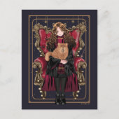 HARRY POTTER™ | Anime Hermione Granger Seated Postkarte (Vorderseite)