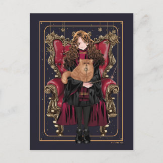 HARRY POTTER™ | Anime Hermione Granger Seated Postkarte