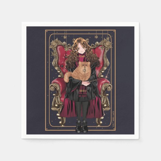 HARRY POTTER™ | Anime Hermione Granger Seated Serviette (Vorderseite)