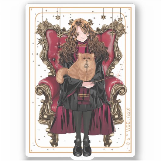 HARRY POTTER™ | Anime Hermione Granger Sitzplatz Aufkleber (Vorderseite)