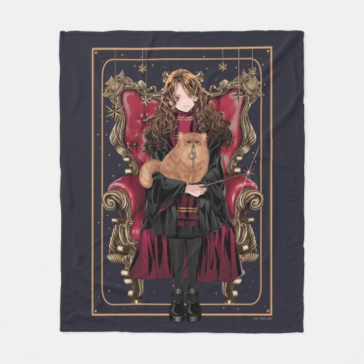 HARRY POTTER™ | Anime Hermione Granger Sitzplatz Fleecedecke (Vorderseite)