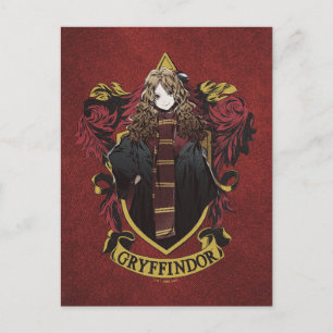 HARRY POTTER™   Anime Hermione House Crest Postkarte