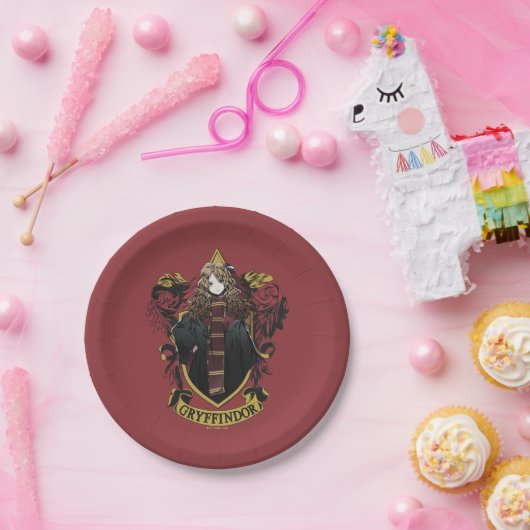 HARRY POTTER™ | Anime Hermione House Wappen Pappteller (Party)