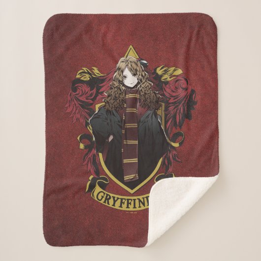 HARRY POTTER™ | Anime Hermione House Wappen Sherpadecke (Vorderseite)