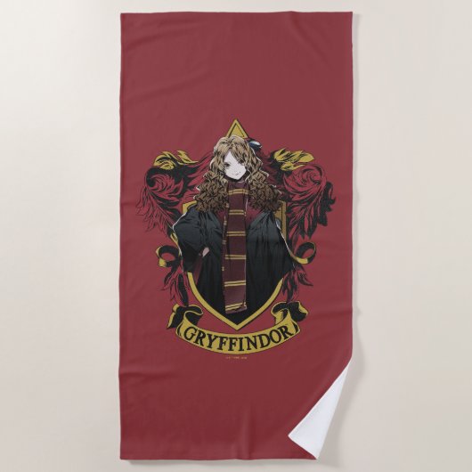 HARRY POTTER™ | Anime Hermione House Wappen Strandtuch (Vorderseite)