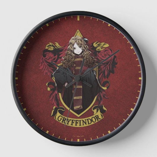 HARRY POTTER™ | Anime Hermione House Wappen Uhr (Vorderseite)