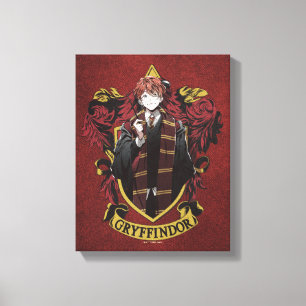 HARRY POTTER™   Anime Ron Weasley Haus-Wappen Leinwanddruck
