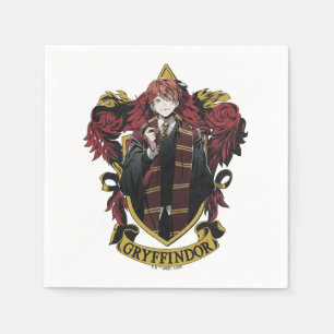 HARRY POTTER™ Anime Ron Weasley Haus-Wappen Serviette