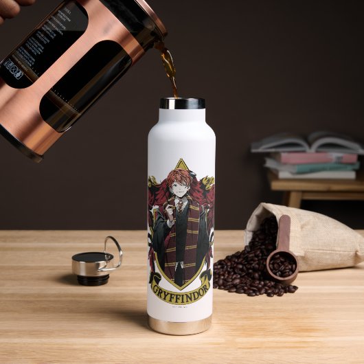 HARRY POTTER™ | Anime Ron Weasley Haus-Wappen Trinkflasche (Kaffee)