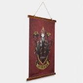 HARRY POTTER™ | Anime Ron Weasley House Crest Wandteppich Mit Holzrahmen (Gewinkelt)