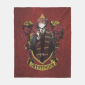 HARRY POTTER™ | Anime Ron Weasley House Wappen Fleecedecke (Vorderseite)
