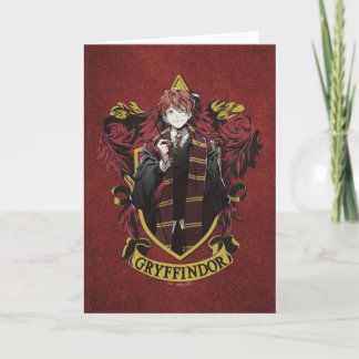 HARRY POTTER™ | Anime Ron Weasley House Wappen Karte