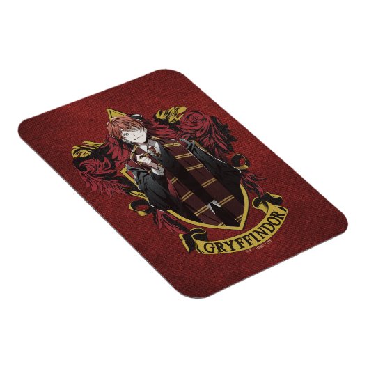 HARRY POTTER™ | Anime Ron Weasley House Wappen Magnet (Rechte Seite)