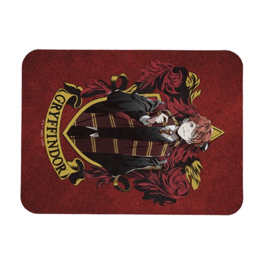 HARRY POTTER™ | Anime Ron Weasley House Wappen Magnet (Horizontal)