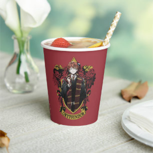HARRY POTTER™ Anime Ron Weasley House Wappen Pappbecher