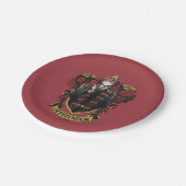 HARRY POTTER™ | Anime Ron Weasley House Wappen Pappteller (Schrägansicht)