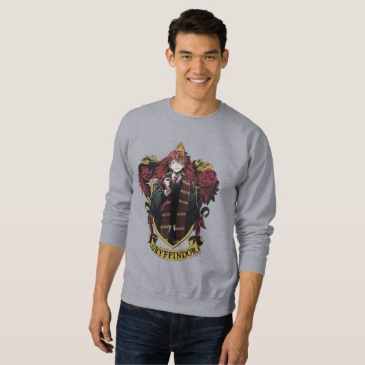 HARRY POTTER™ | Anime Ron Weasley House Wappen Sweatshirt (Vorne ganz)