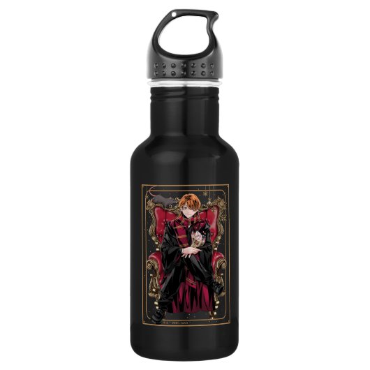 HARRY POTTER™ | Anime Ron Weasley Sitzplatz Edelstahlflasche (Vorderseite)