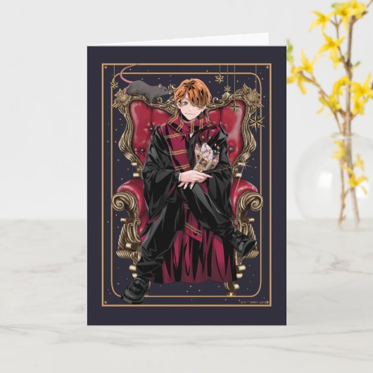 HARRY POTTER™ | Anime Ron Weasley Sitzplatz Karte (Gelbe Blume)