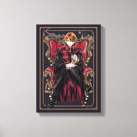 HARRY POTTER™ | Anime Ron Weasley Sitzplatz Leinwanddruck (Vorderseite)