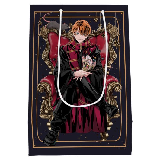 HARRY POTTER™ | Anime Ron Weasley Sitzplatz Mittlere Geschenktüte (Rückseite)