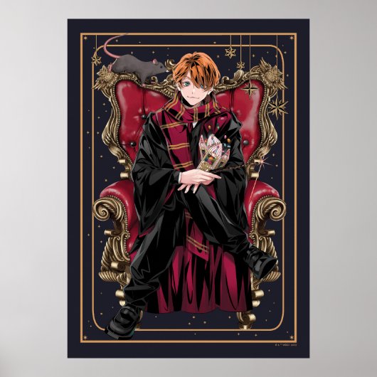 HARRY POTTER™ | Anime Ron Weasley Sitzplatz Poster (Vorne)