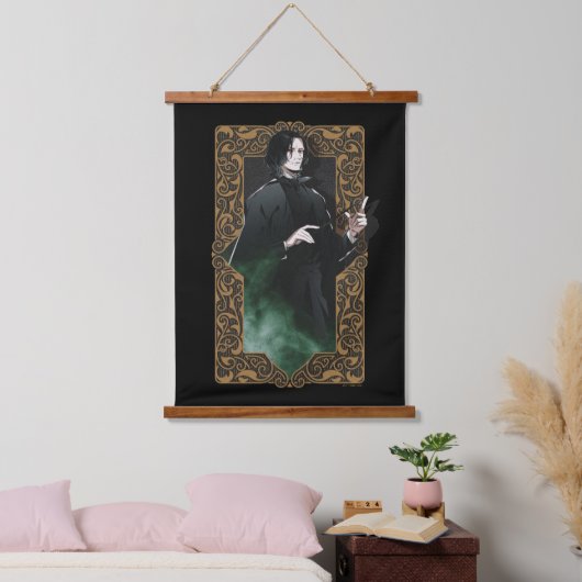 HARRY POTTER™ | Anime Snape Frame Graphic Wandteppich Mit Holzrahmen (Schlafzimmer)