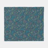 HARRY POTTER™ Artefakte Linienkunst Muster Fleecedecke (Vorderseite (Horizontal))