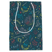 HARRY POTTER™ Artifacts Line Art Pattern Mittlere Geschenktüte (Vorderseite)