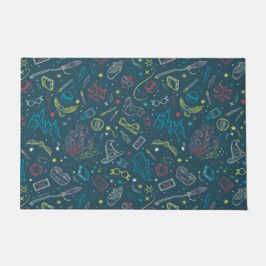 HARRY POTTER™ Artifakt Line Art Muster Fußmatte (Vorderseite)