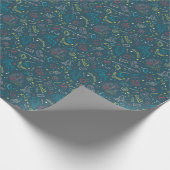 HARRY POTTER™ Artifakt Line Art Muster Geschenkpapier (Ecke)