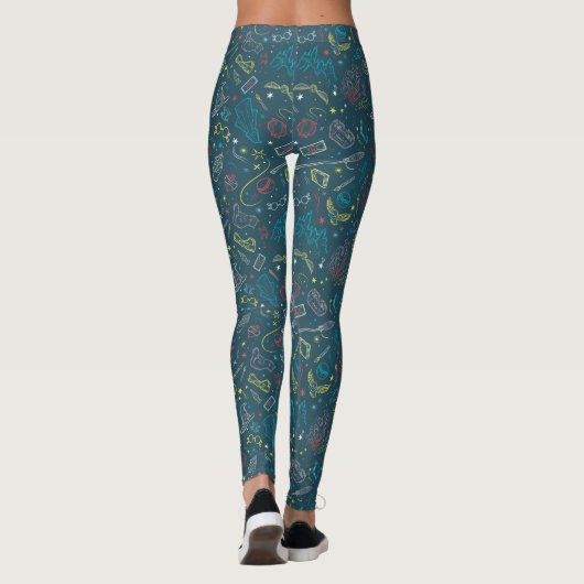 HARRY POTTER™ Artifakt Line Art Muster Leggings (Rückseite)